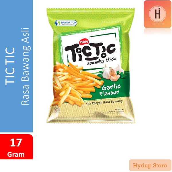 

Tic Tic | TicTic Stik Renyah Rasa Bawang Putih Asli 17 Gram