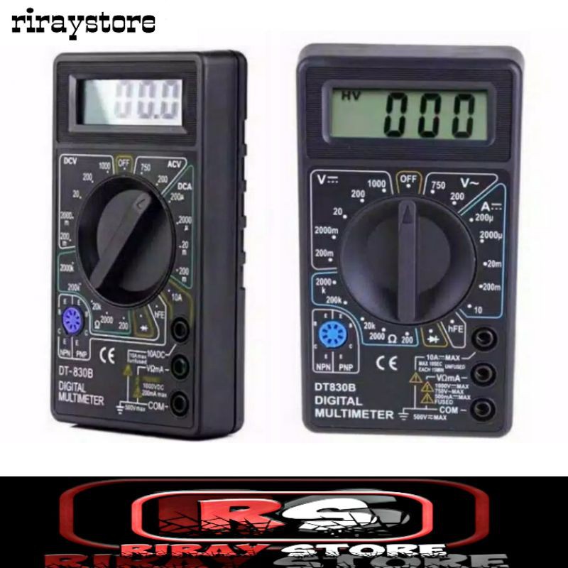 ALAT TESTER MULTIMETER, AVOMETER, MULTITESTER DIGITAL DT-830B DT830B Testeran digital