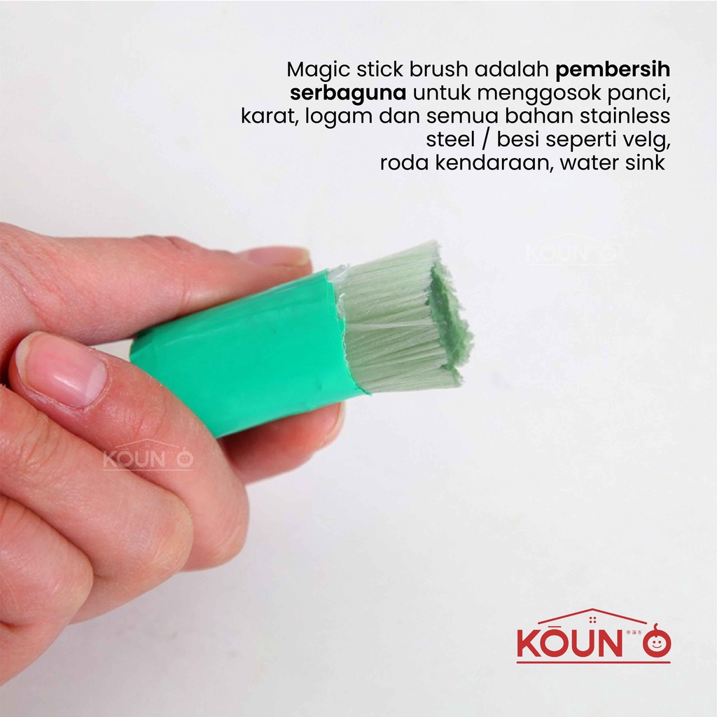 Alat Pembersih Karat Kerak Panci Kuali Wajan Peralatan Dapur Bahan Stainless Steel Logam Magic Stick