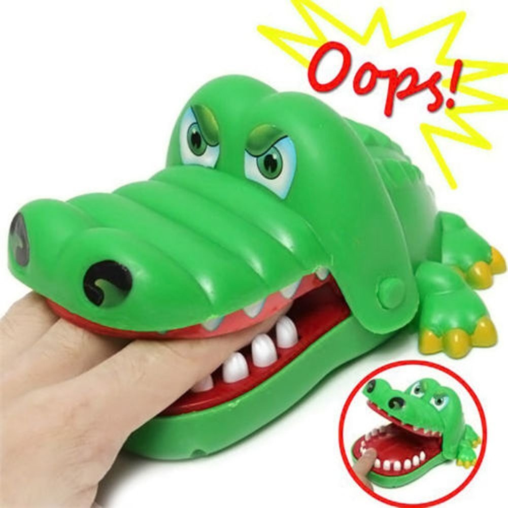 Permainan Crocodile bit the hand Games Mainan Gigit Buaya Classic Biting Game untuk Anak-anak Dewasa