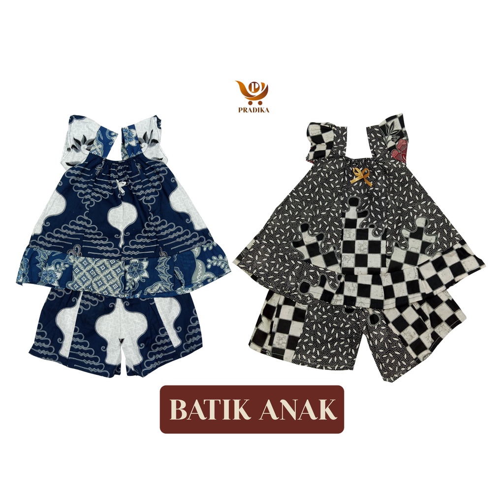 BATIK DRESS SETELAN BAYI/PAKAIAN BAYI USIA 4 BULAN-1 TAHUN/PAKAIAN BAYI PEREMPUAN/BATIK BAYI/PAKAIAN