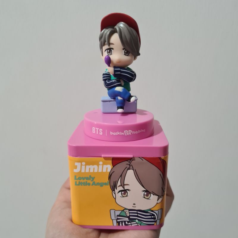 [READY] Baskin Robbins x BTS Tiny Tan Jimin Block Pack & Figure Set