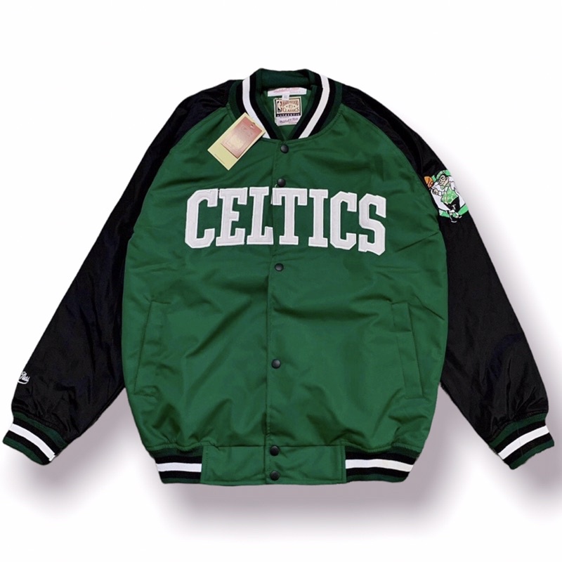 Varsity Jacket Mitchell&Ness Boston Celtics Green Black