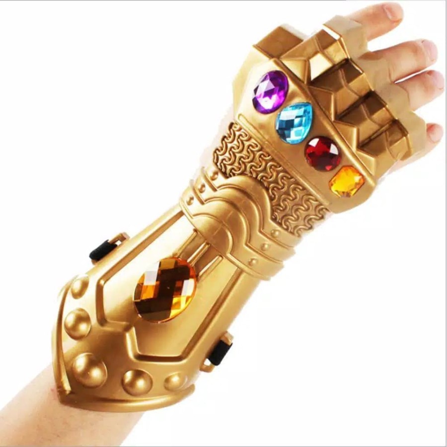 MAINAN ANAK SARUNG TANGAN THANOS AVENGERS CIVIL WARS TANOS MUSUH AVENGER INFINITY GAUNTLET STONES