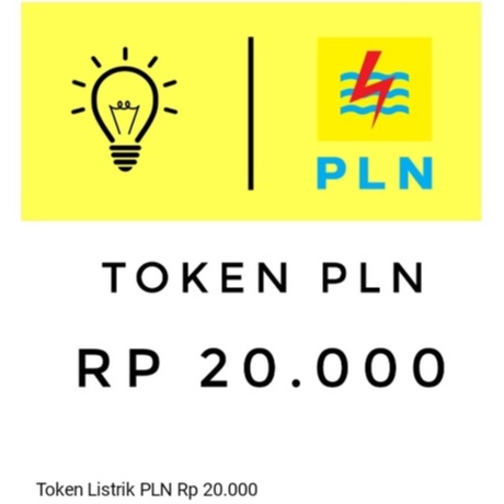 Token Listrik PLN PREPAID 20 Ribu