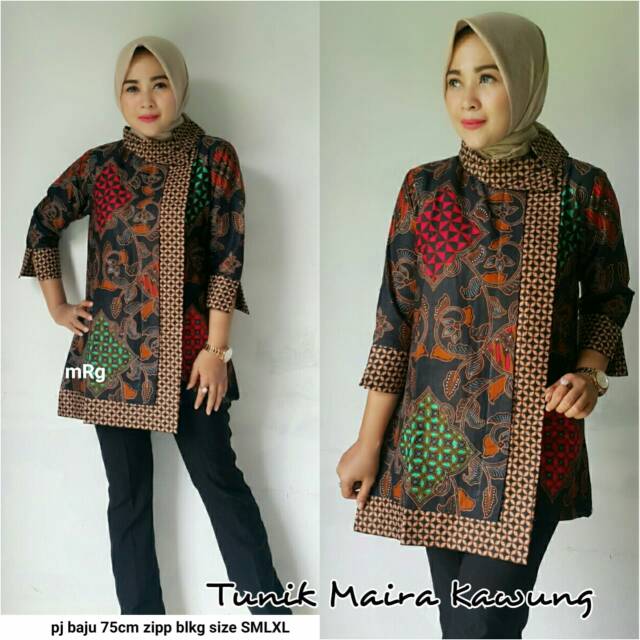 Best Of Model Baju Batik  Atasan Tunik  2021 This Little 