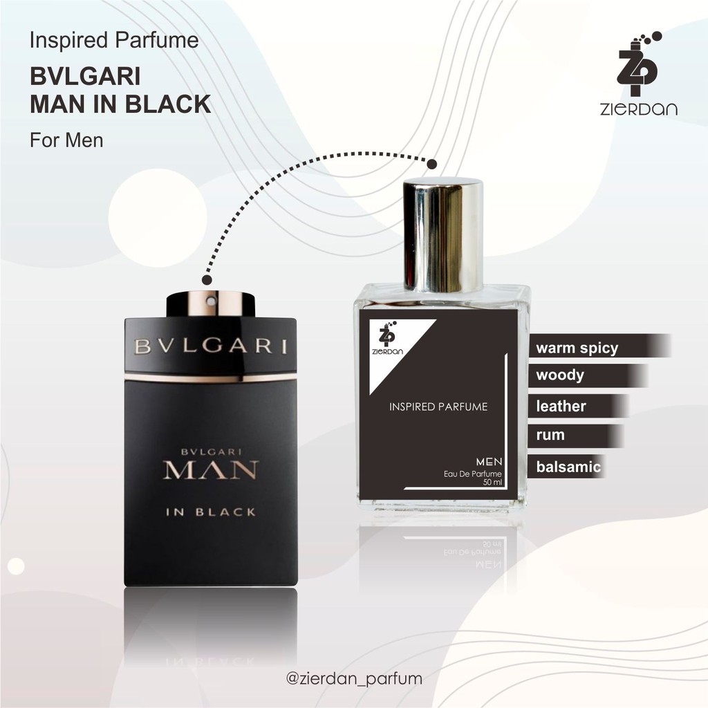 Zierdan Inspired Parfum Bvlgari Man In Black Parfume Farfum Minyak Wangi Tahan Lama Pria Cowok