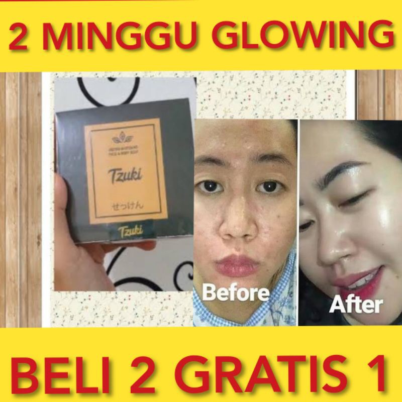 Sabun Wajah Tzuki Suki Zuki kosmetik BPOM Pemutih Wajah Terbaik Bikin Glowing