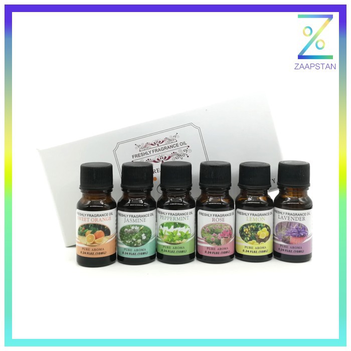 Pure Aroma Essential Fragrance Oil Aromatherapy 6 in 1 10ml - RHJY