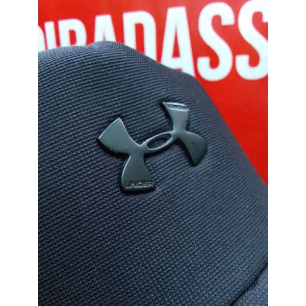 TOPI JARING UNDER ARMOUR | TRUCKER CAP | BLACK | PREMIUM