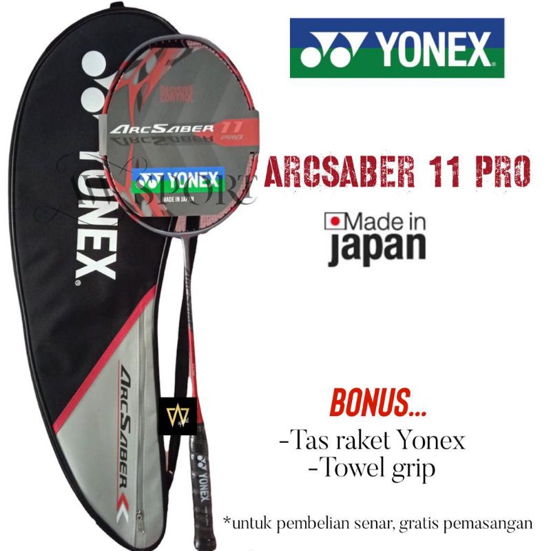 Raket Badminton Yonex ARCSABER 11 PRO 4U G5 / Raket Bulutangkis Original