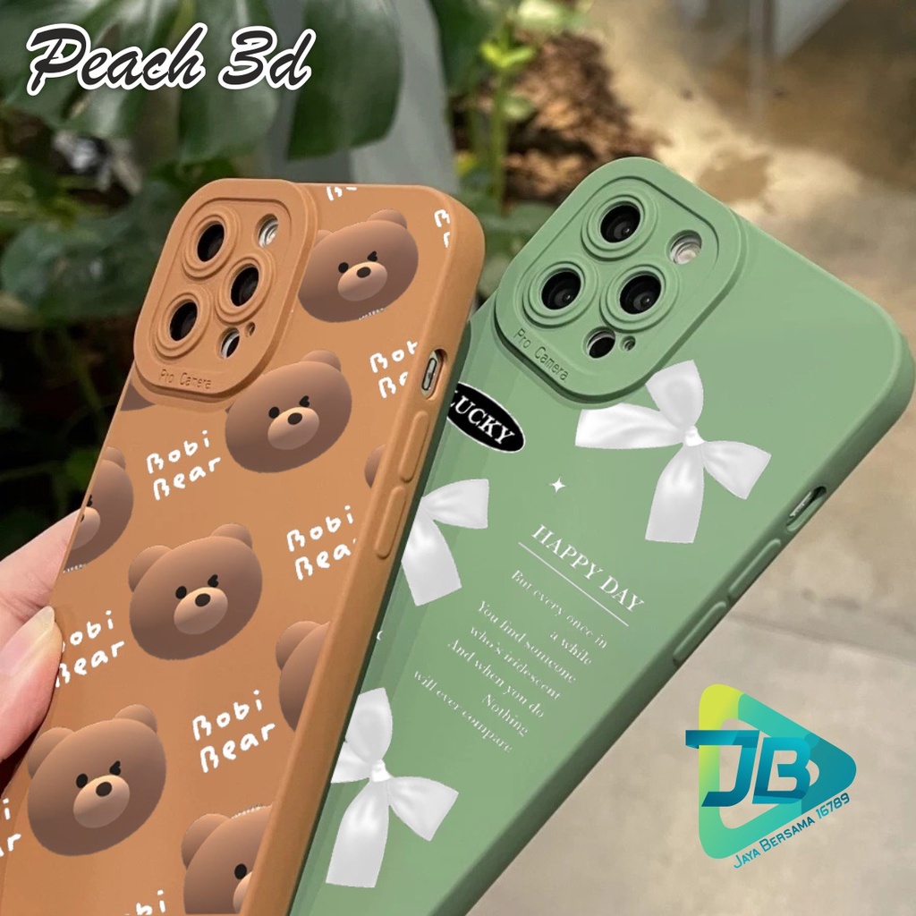 SOFTCASE CASE SILIKON PROCAMERA PEACH 3D OPPO VIVO SAMSUNG REALME XIAOMI IPHONE INFINIX ALL TYPE JB5609