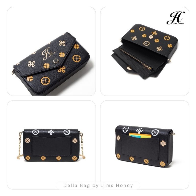 Della Bag Tas Wanita Selempang mini Jims Honey realoic cod free box wallet tas pesta wanita import