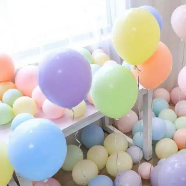 [READY 12 inch] Balon Warna Pastel / Macaron Balon Pesta Balon Ulangtahun Tebal ukuran 12 inch