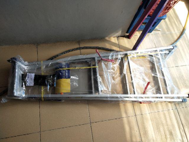 Khusus Grab / Go-send Tangga Lipat Alumunium Aluminium 2 Fungsi 150 Cm