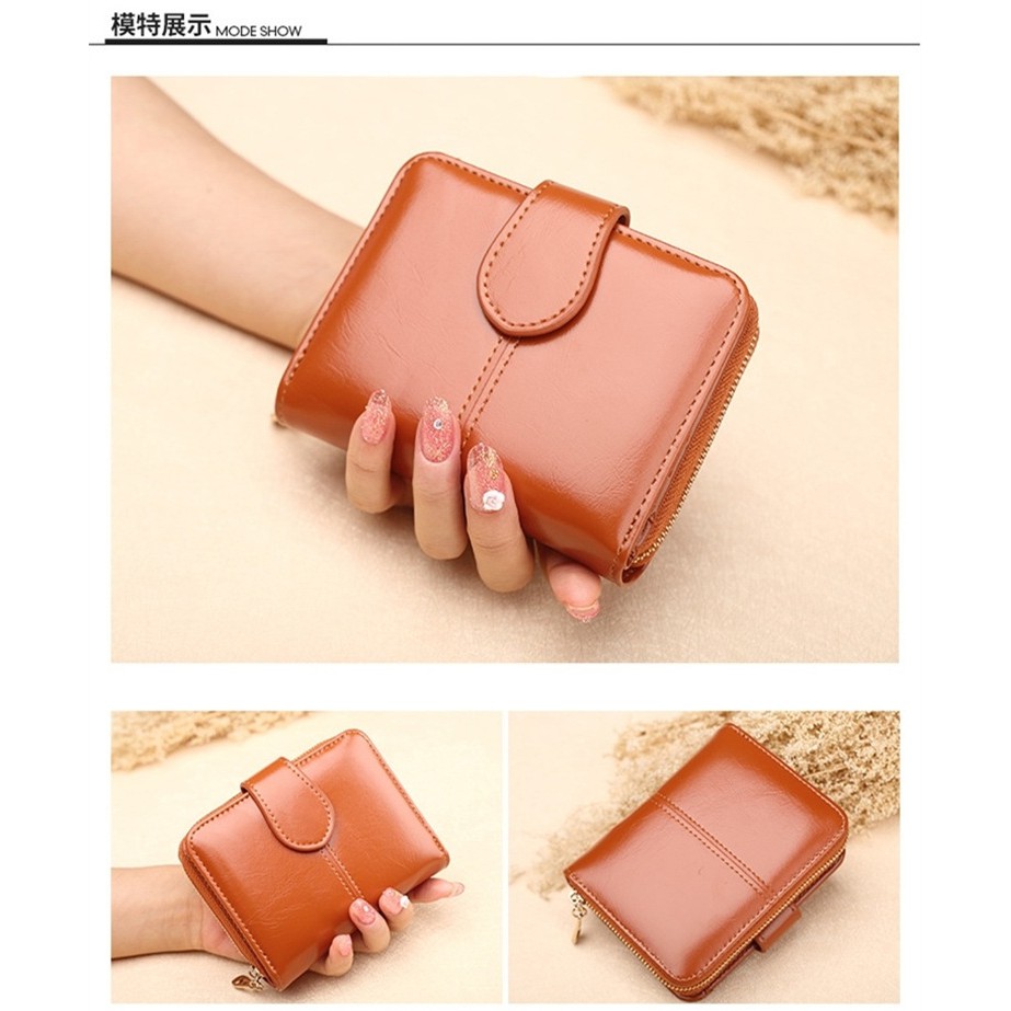 DOMPET KECIL WANITA KULIT PREMIUM BRANDED FASHION KOREA BATAM MURAH SARACA MINI LIPAT MEWAH