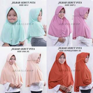 TERLARIS TERMURAH Jilbab serut pita elrahma Ziril anak TERLARIS TERMURAH Jilbab serut pita elrahma Ziril anak