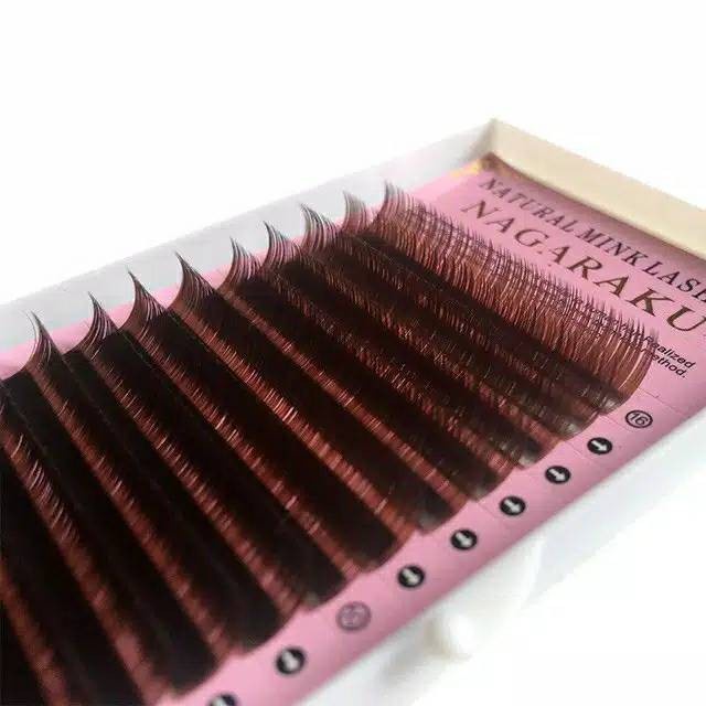 Nagaraku brown eyelash extension