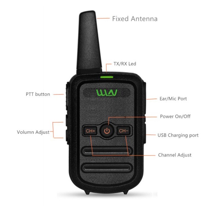 HT WLN-C51 HT sipil daya tinggiMini Wln Two-Way Radio  Walkie Talkie 1 unit