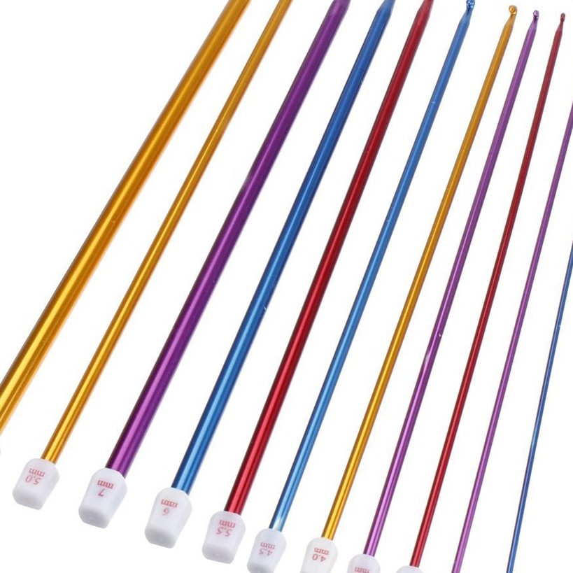 SET TUNISIAN HAKPEN HOOK ALAT RAJUT JARUM RAJUT 11PC 2-8MM MURAH BERKUALITAS IMPORT