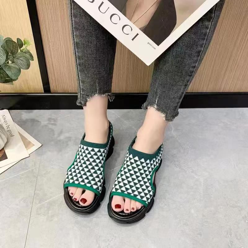 Free BOX Sandal Wanita Wedges Korean Style Elegant BL363 Sandal Cewek Hak Tinggi Model Kekinian Sandal Perempuan Fashionable NS888-8