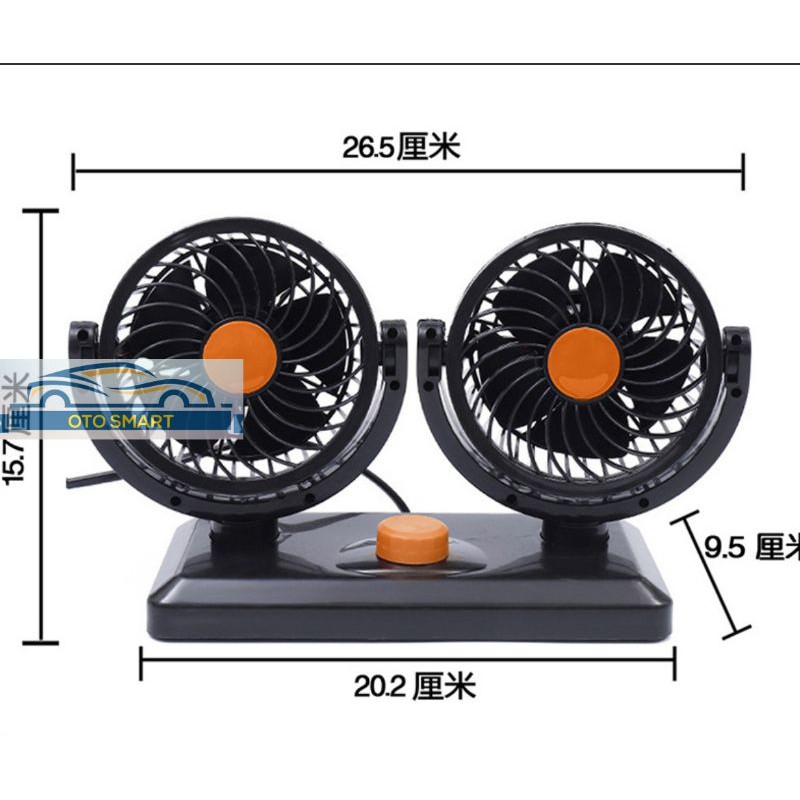 Kipas Angin Mobil 12V &amp; 24V &amp;USB 5V Double Fan Dan Single Fan Aksesoris Mobil Interior