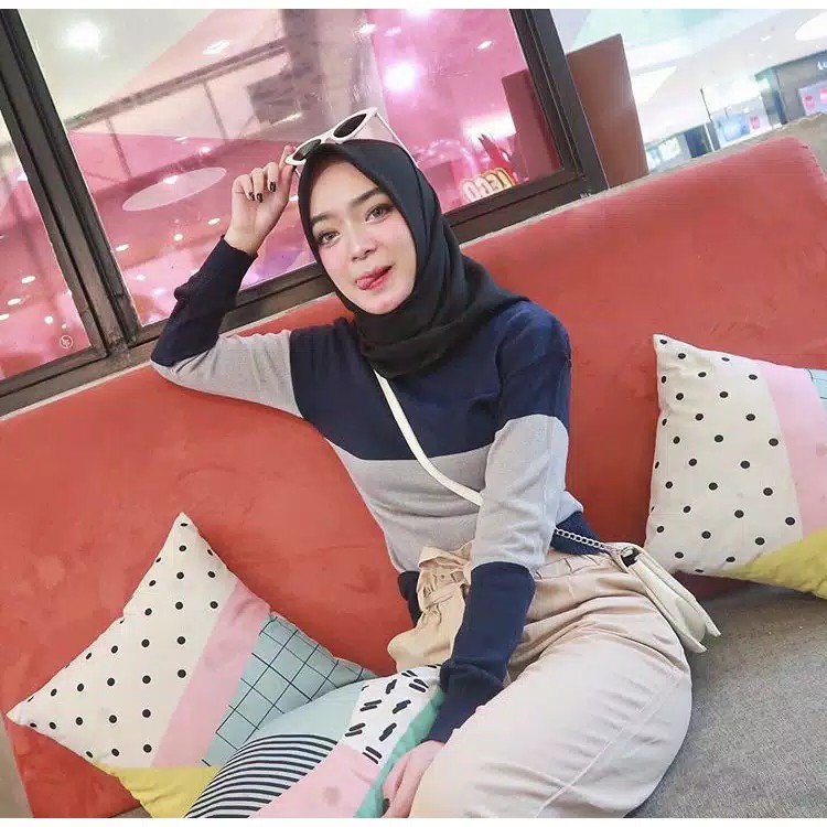 CANDY BLOUSE KNITT ATASAN RAJUT WANITA