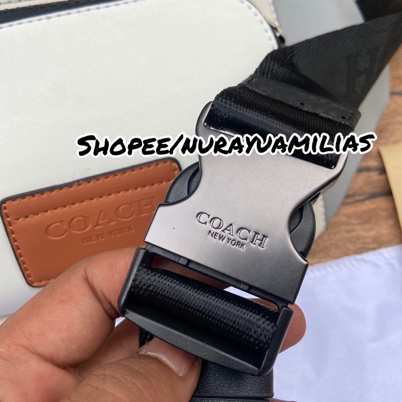 coach track Belt bag men free box import tas selempang pria coach import waist bag coach pria