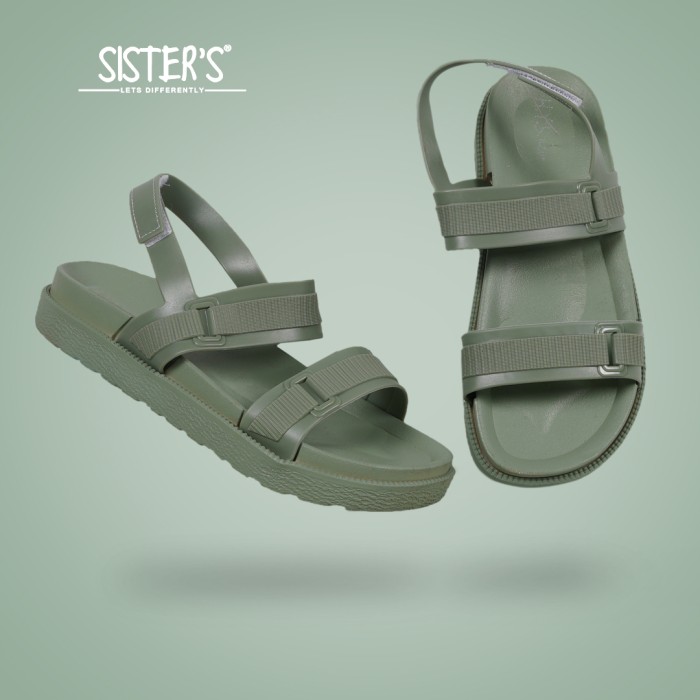 Sandal Sepatu Karet Wanita SOURSOP - Sandal Karet Premium IMPORT - Hijau, 37