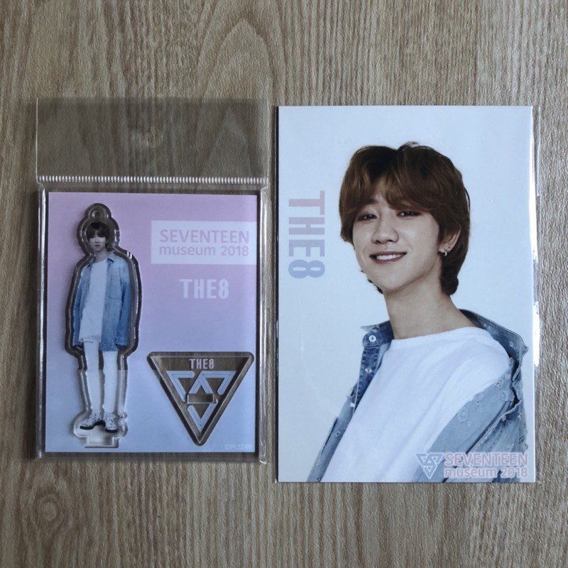 SEVENTEEN MUSEUM JAPAN 2018 OFFICIAL ACRYLIC STANDEE KEYRING & POSTCARD SET THE8 (XU MINGHAO)