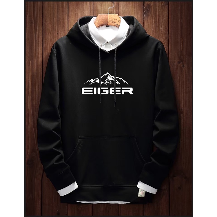 TERMURAH !! COD Jaket Sweater Hoodie Pria Distro eigeur Big Size Jumbo M - XXL