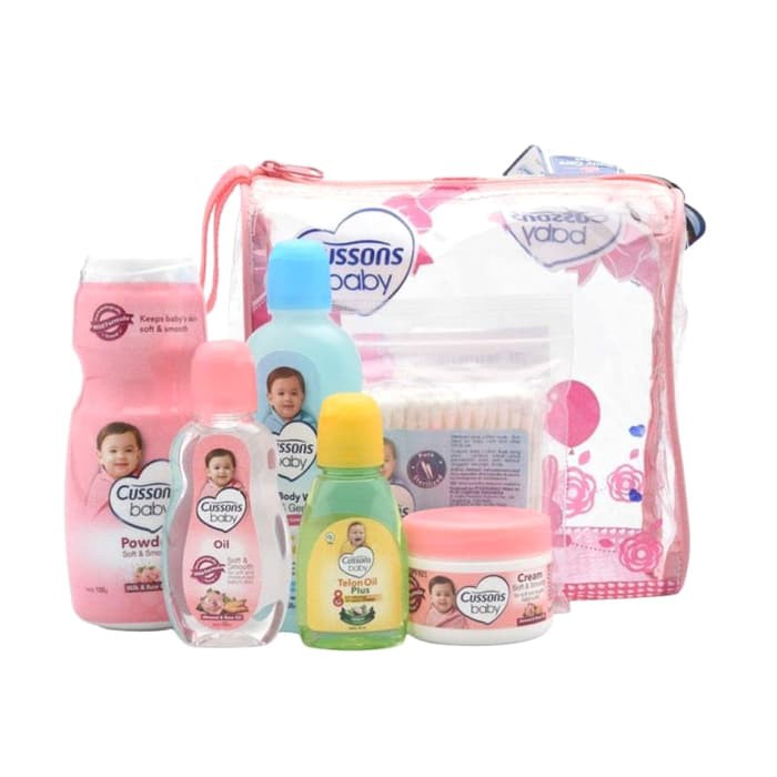 Cussons Baby Gift Bag Travel Paket Perawatan Mandi Bayi Medium &amp; Small