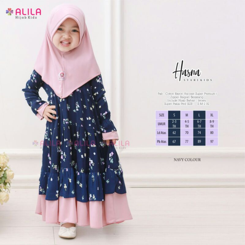 hasna syari kids produk original alila