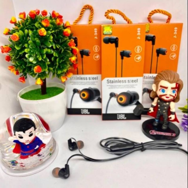 Headset J J349 Handsfree Earphone J J349 Stainless Steel