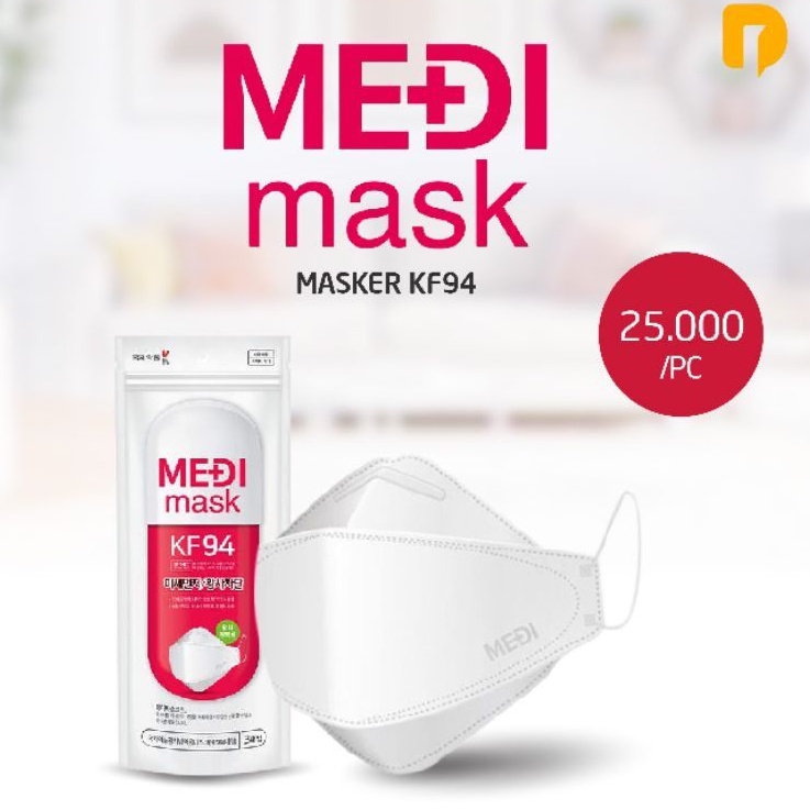 READY Masker Medis Kf94 korea/Masker kesehatan ORI Medi Mask Korea berkualitas nyaman