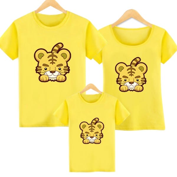 MYSTIQUE.ID-BAJU KAOS FAMILY SINCIA SHIO MACAN T-SHIRT LUCU DAN AESTHETIC