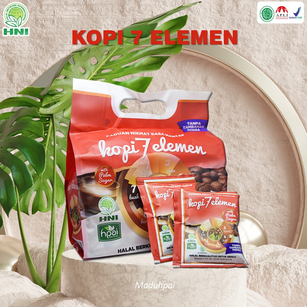 

KOPI 7 ELEMEN HNI HPAI | Kopi Herbal Sehat Kopi Sevel 20 sachet & 10 sachet