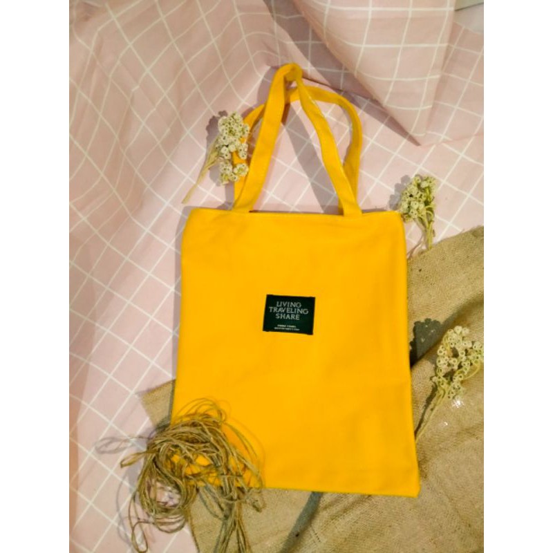 (REALPICT) TOTE BAG KAIN TEBAL Estetik