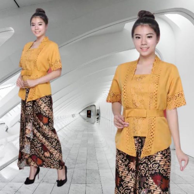 PROMO TERMURAH Kebaya Kutu Baru Silky Import Laser Cut