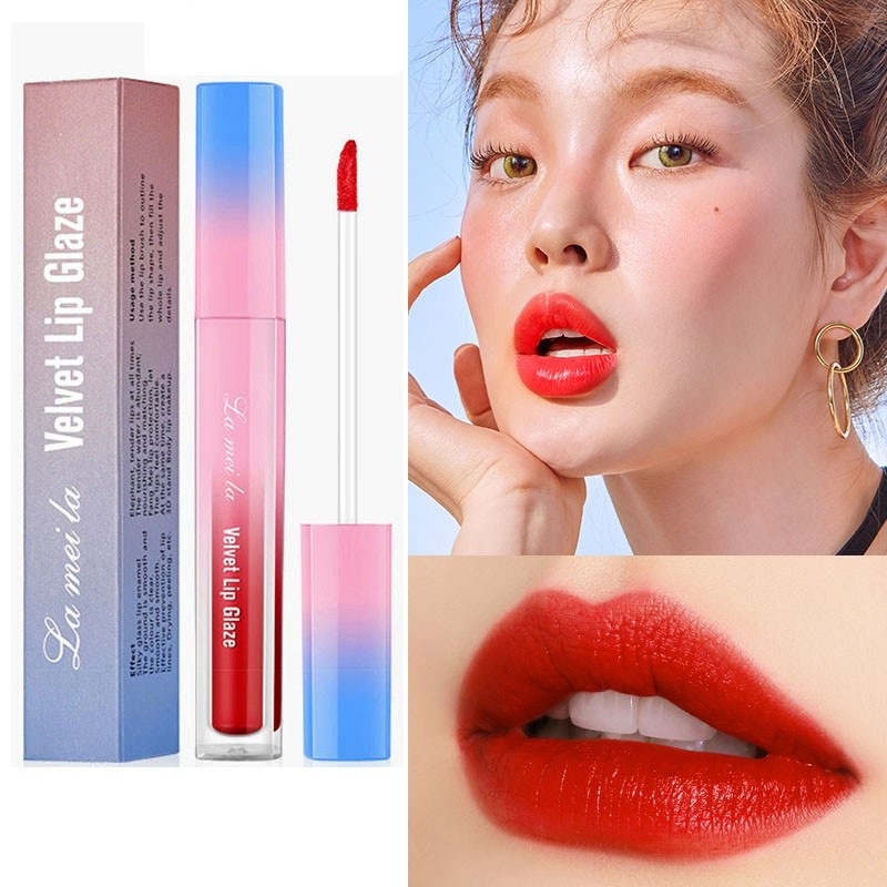 HOPE STORE - [BISACOD] Lameila Lipstik Velvet Lip Glaze Moisturizing Lameila Lip Tint