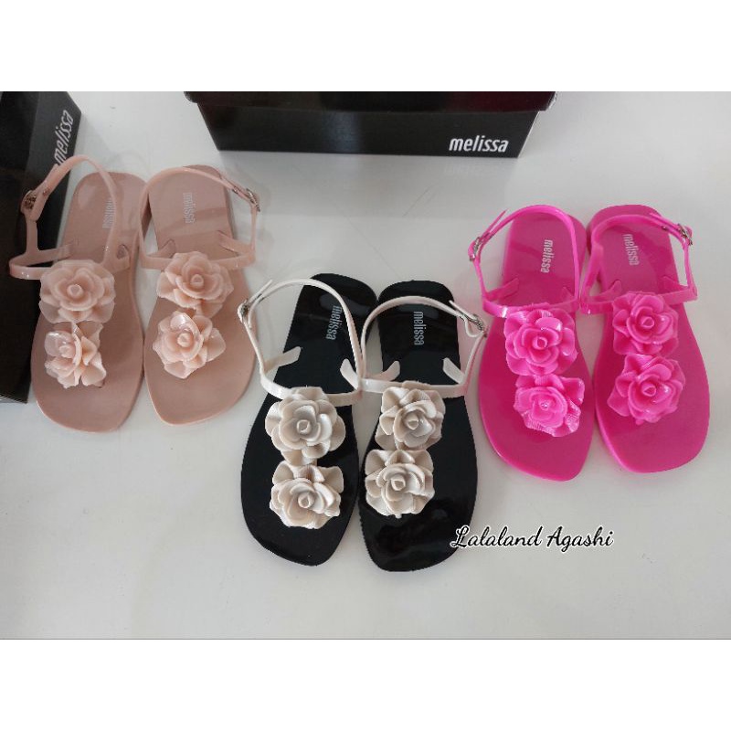 Sandal melissa harmonic garden square Ad/sandal melissa bunga /sandal jelly wanita