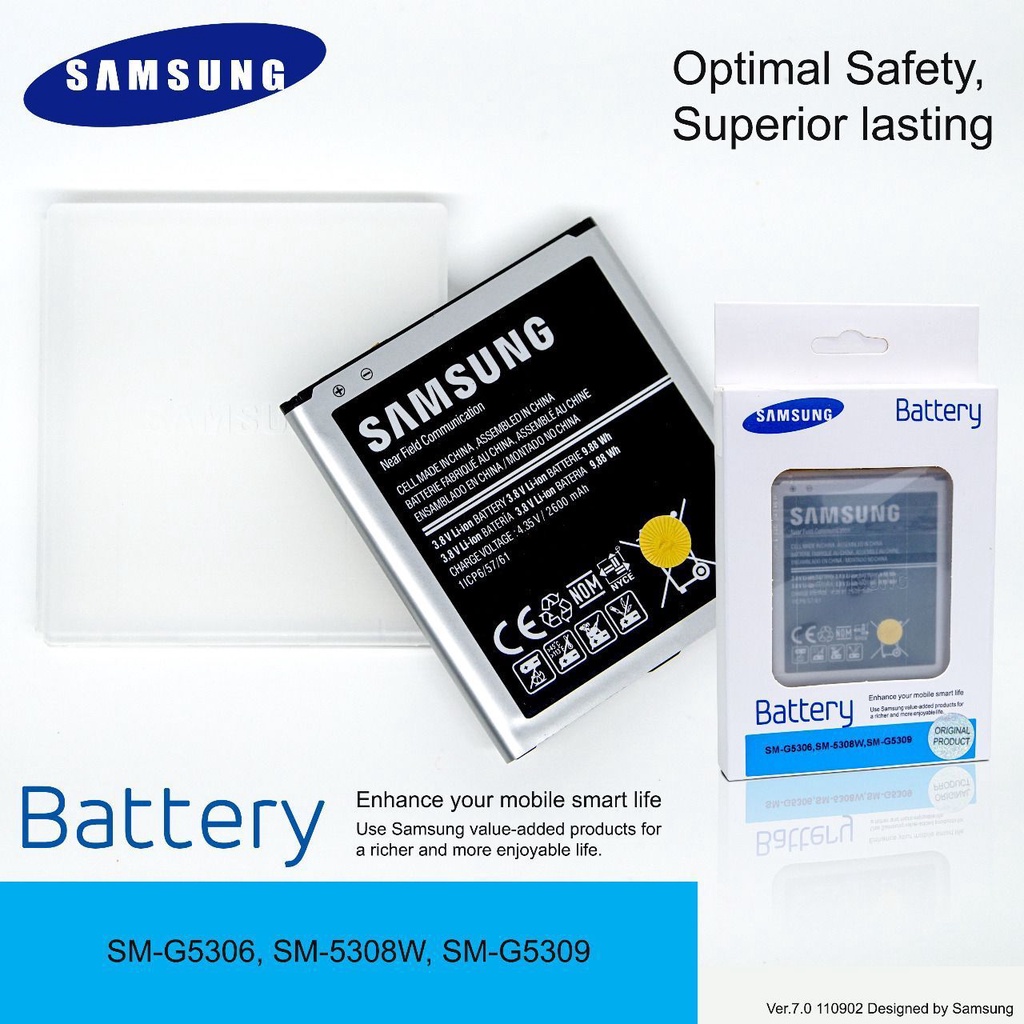 EB-BG530CBE Original Baterai Samsung G530 Grand Prime Batre Battery Samsung J2 Prime J3 J5