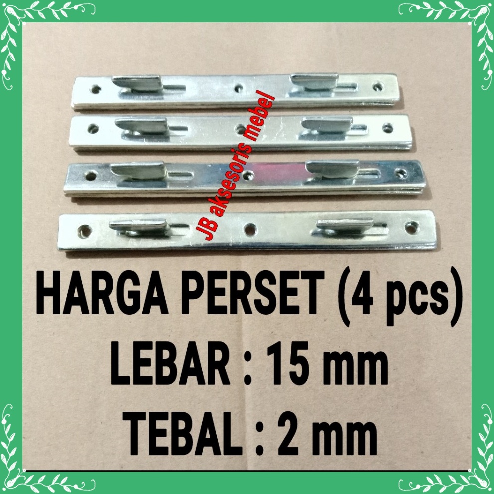 HAK DIPAN 6" PERSET 4pcs / BRACKET RANJANG 15 cm / BED FITTING