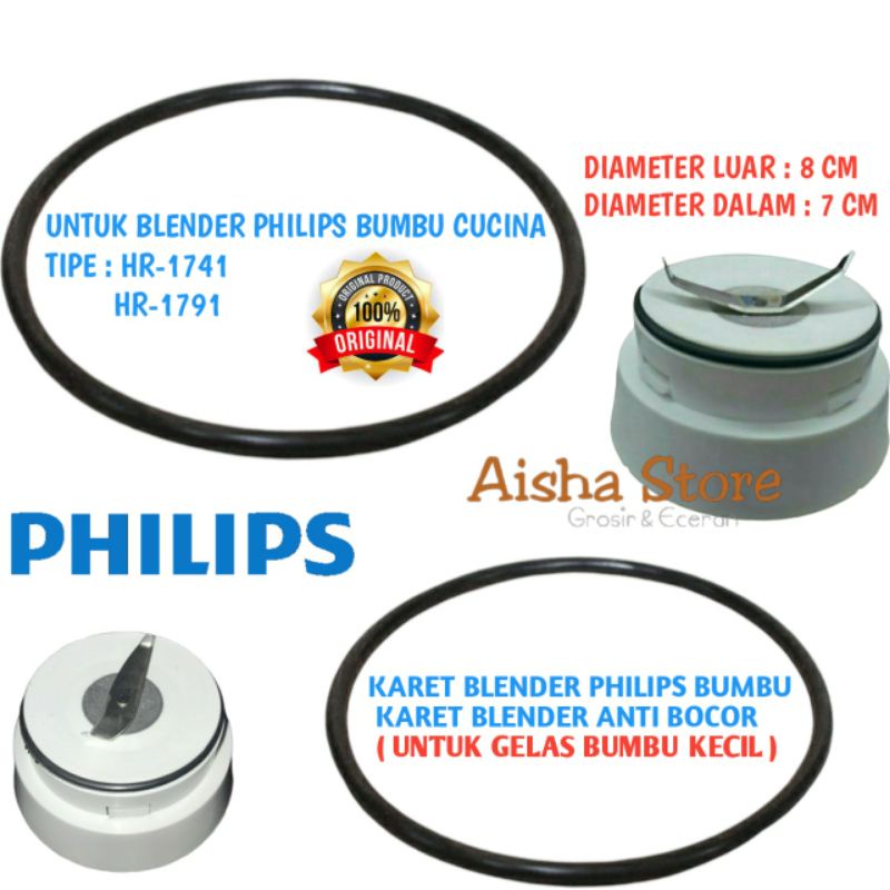 KARET BLENDER PHILIPS CUCINA SEAL BLENDER PHILIPS SIL BLENDER PHILIPS CUCINA 1741 1791 GELAS BUMBU P