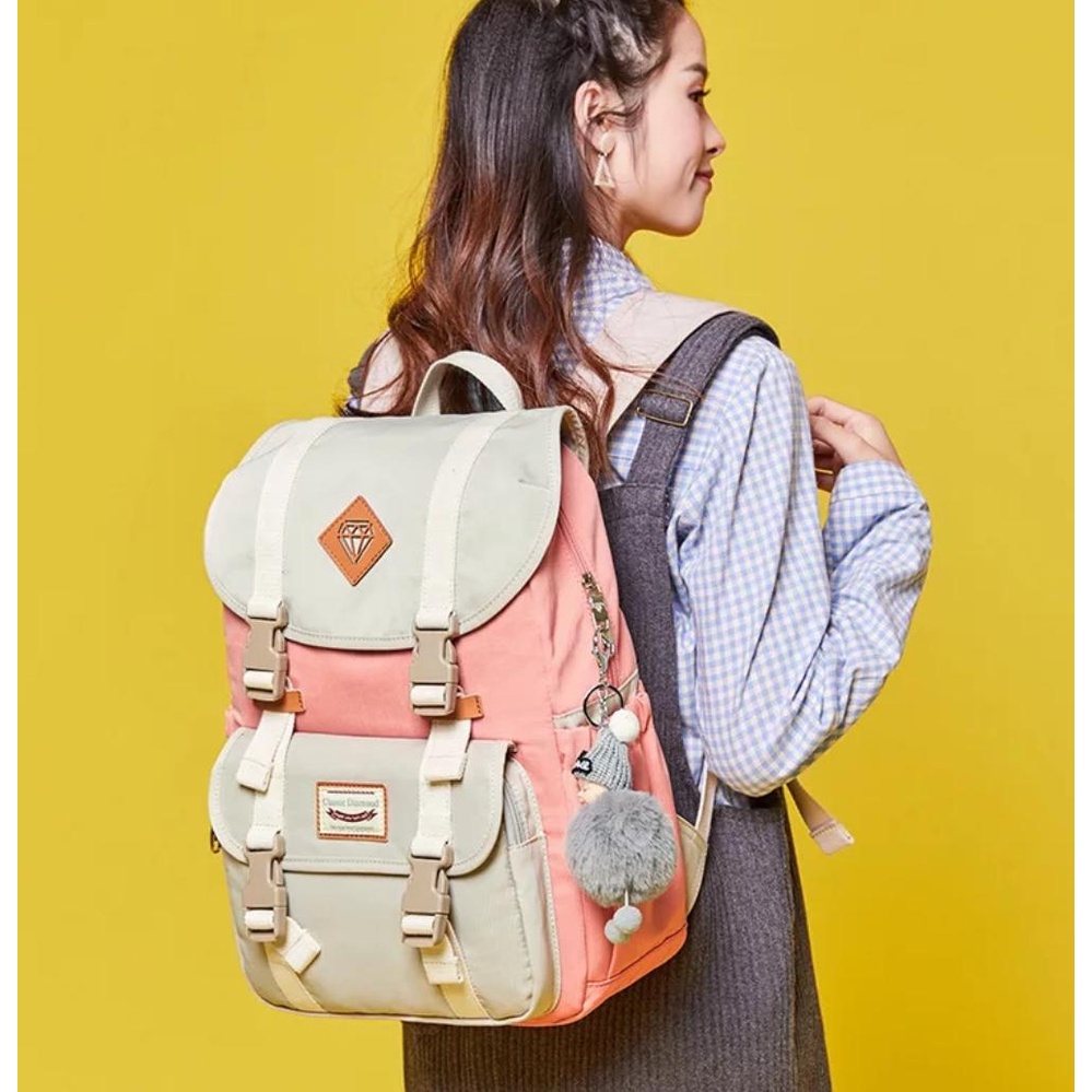 Tas Sekolah Korean Style Tas Ransel Wanita Backpack Fashion Terbaru 2023 Tas
