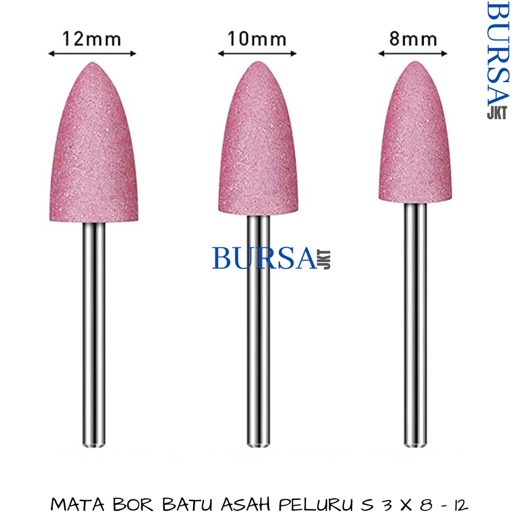 MATA BOR SHANK ABRASIVE POLISHING ROTARY MINI UNTUK KIKIR KUKU MODEL PELURU &amp; CYLINDER