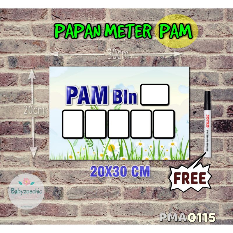 

Zoe Papan Meter Listrik PLN PAM motif Unik - Floral 15