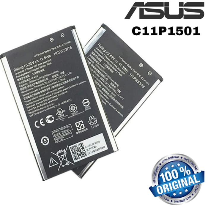 Baterai Original ASUS Zenfone 2 Laser 6 Inchi ZE601KL , Z011D C11P1501