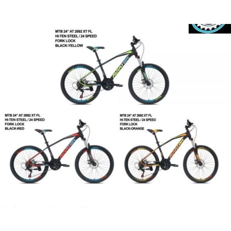 Sepeda Mtb 24 Pasific exotic aviator 2692 xt fl