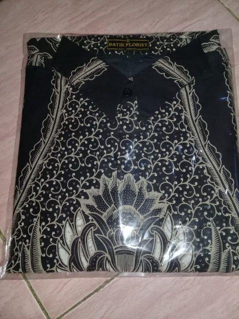 Peksi Mocca Pendek Kemeja Batik Pria Katun Primisima Full Furing